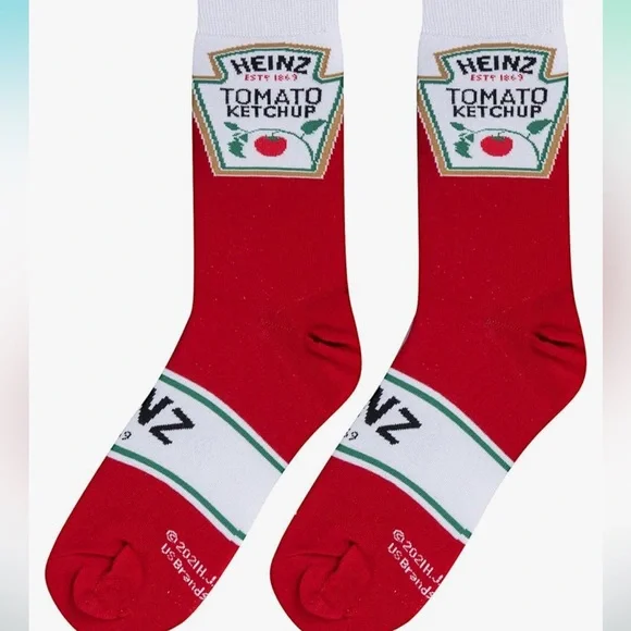 Cool Socks Heinz Ketchup Socks, NWT - Picture 3 of 6